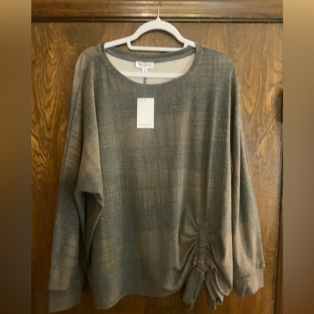 Westbound Gray Plaid Women's Sweatshirt